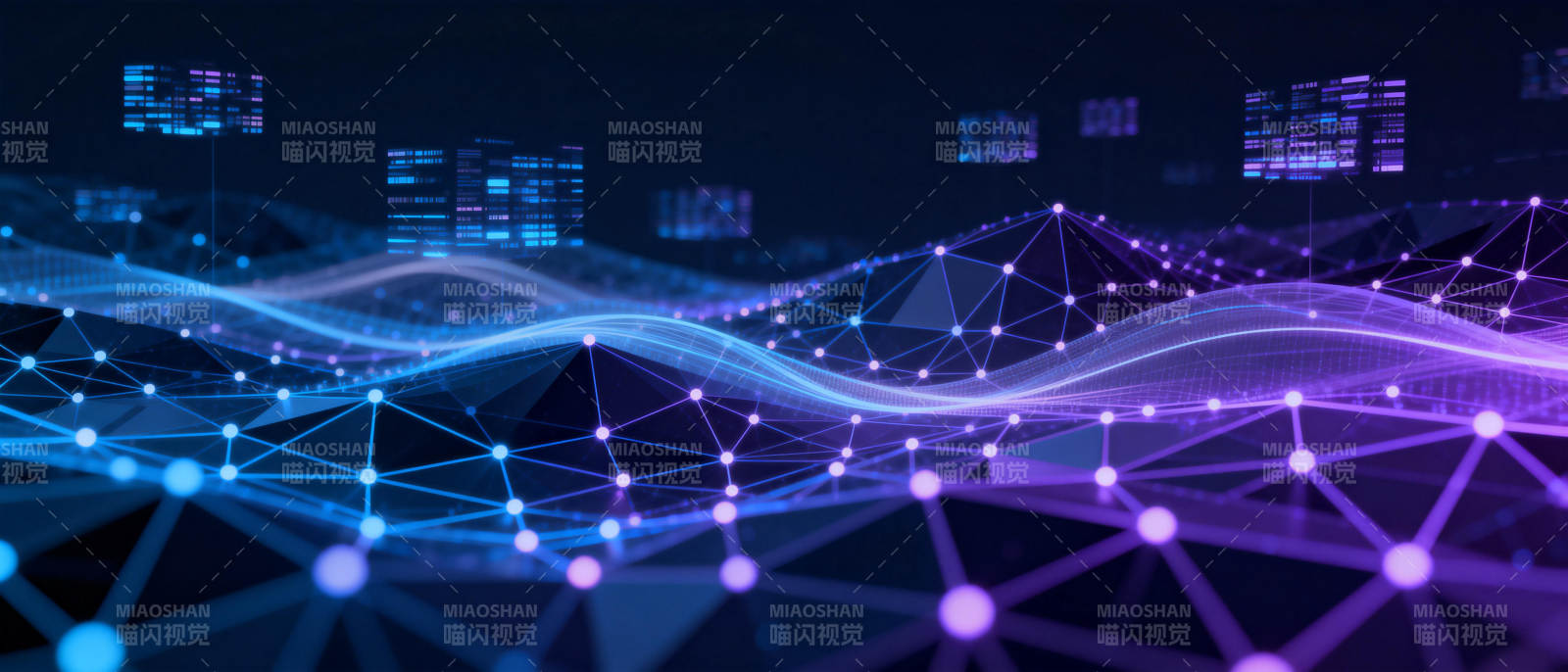 数字网络波澜图片