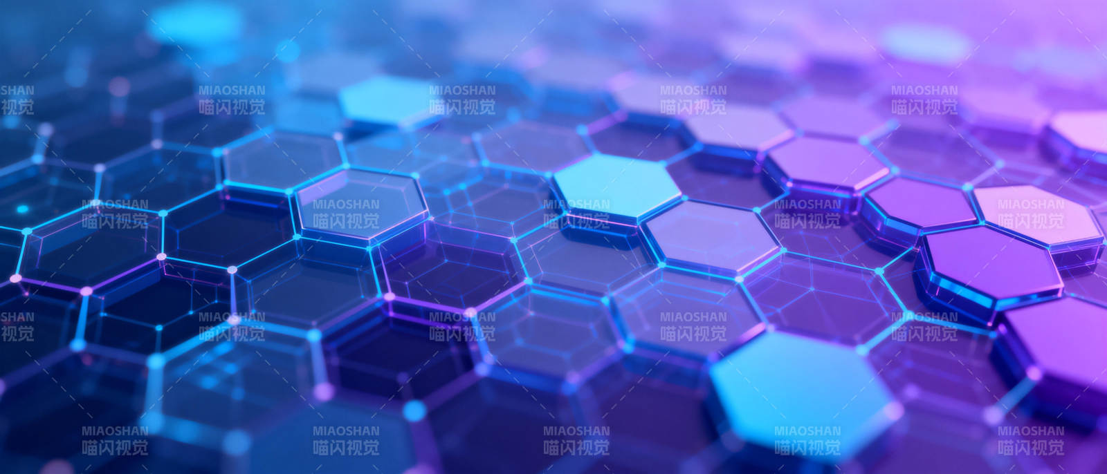 科技六边形图案图片