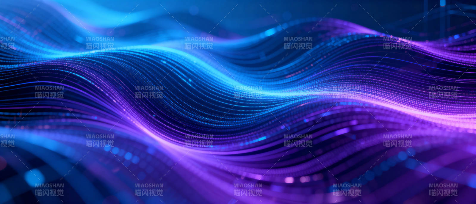 流光溢彩的波浪图片