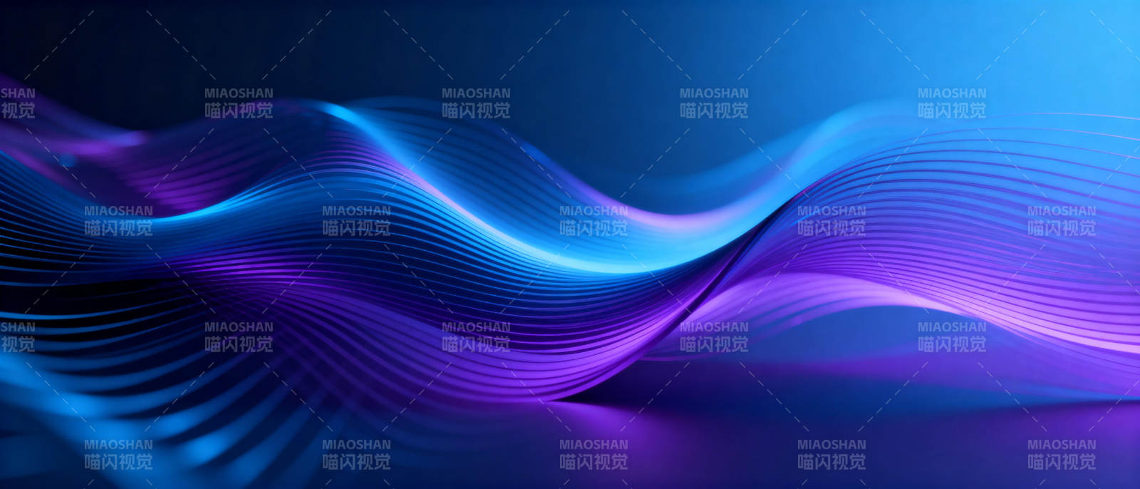 流光溢彩的波浪图片