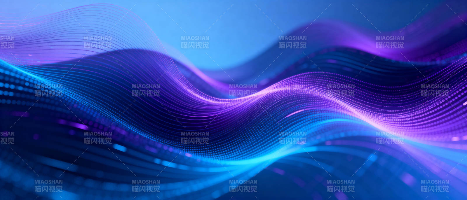 流光溢彩的波浪图片