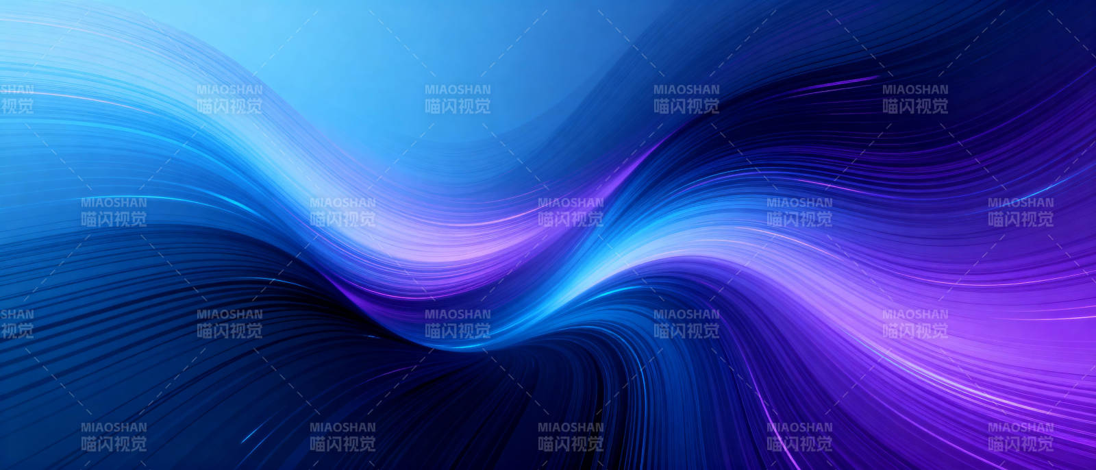 流光溢彩的波浪图片