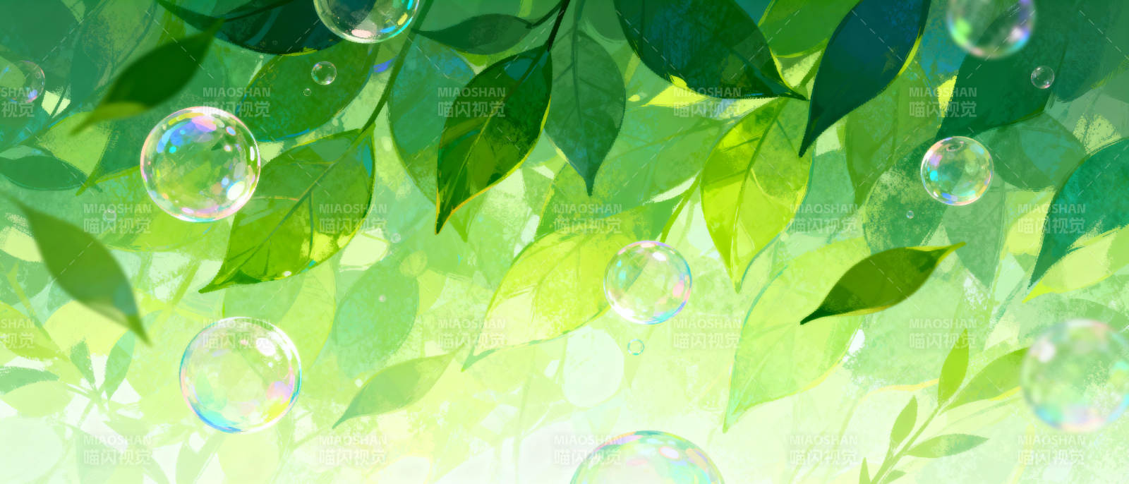 绿叶泡泡梦图片