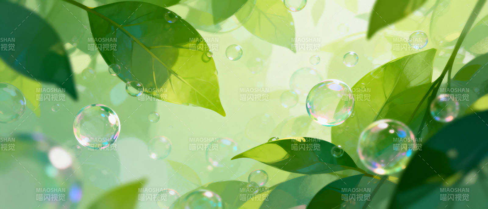绿叶泡泡梦图片