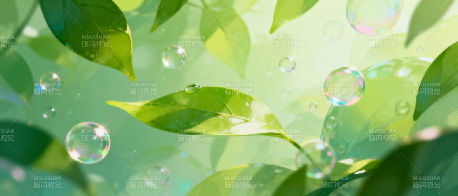 绿叶泡泡梦图片