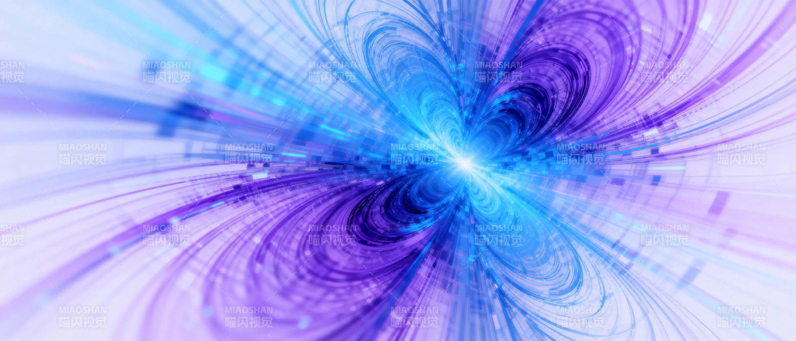 蓝紫星河漩涡图片