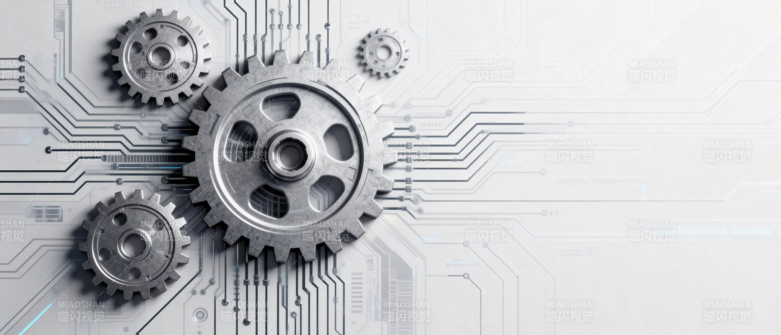 科技齿轮联动图片
