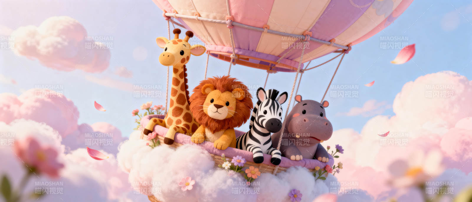 动物热气球之旅图片