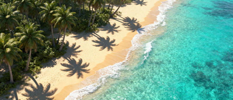 热带海滩风光图片