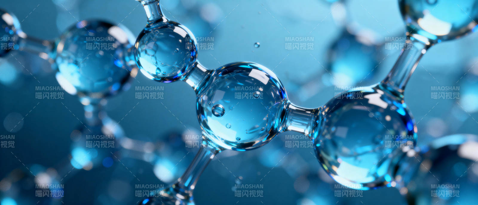 分子结构特写图片