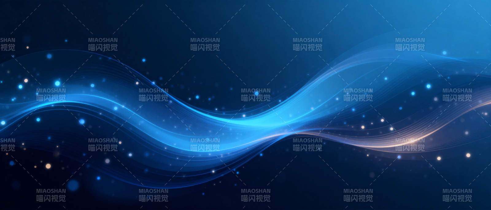 蓝光波纹梦幻背景图片