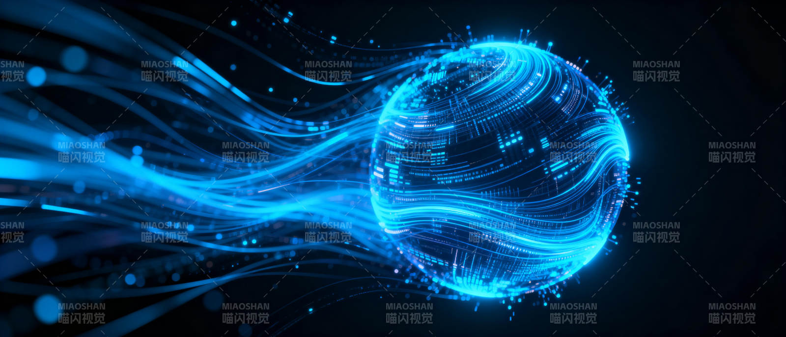 数字星球 光流环绕图片