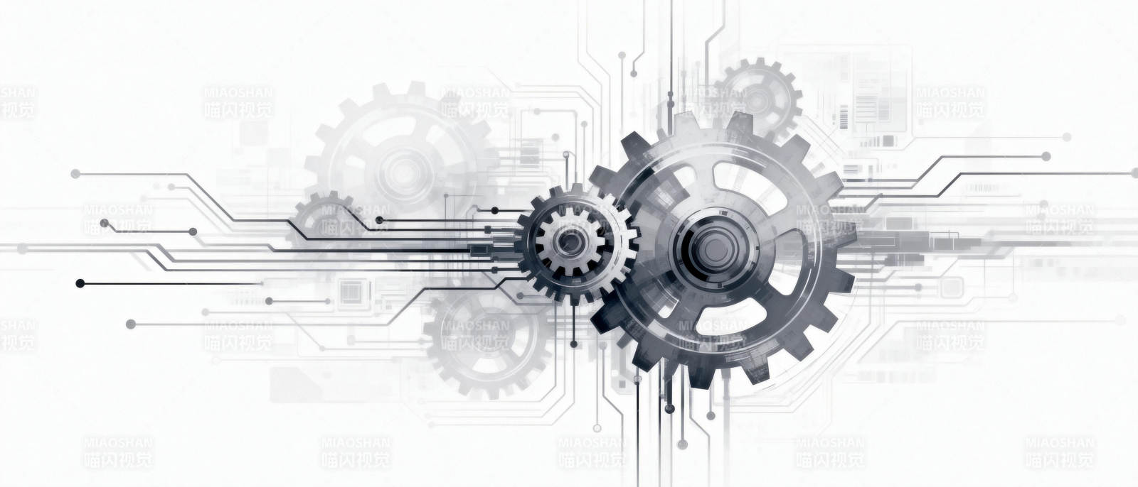 科技齿轮联动图片