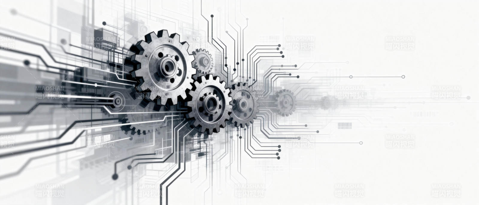 科技齿轮联动图片