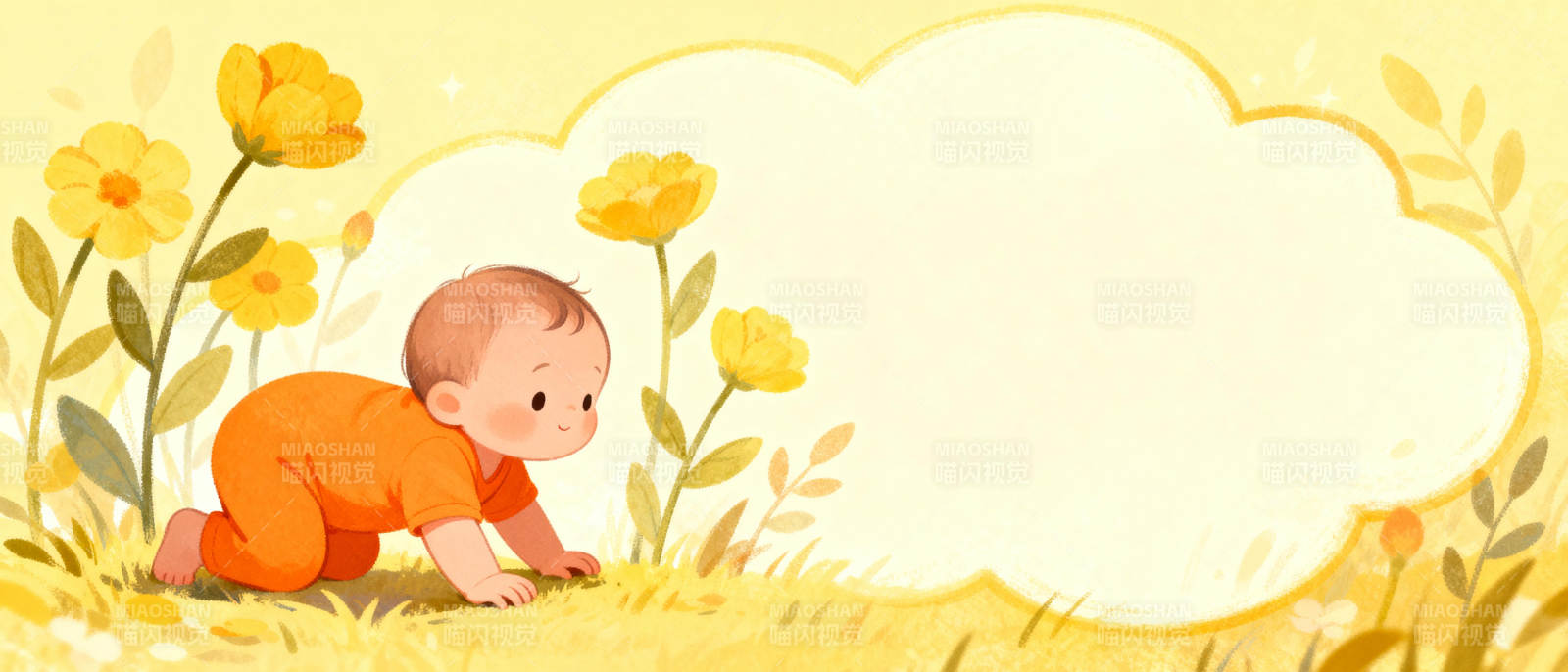 春日宝宝爬行图片