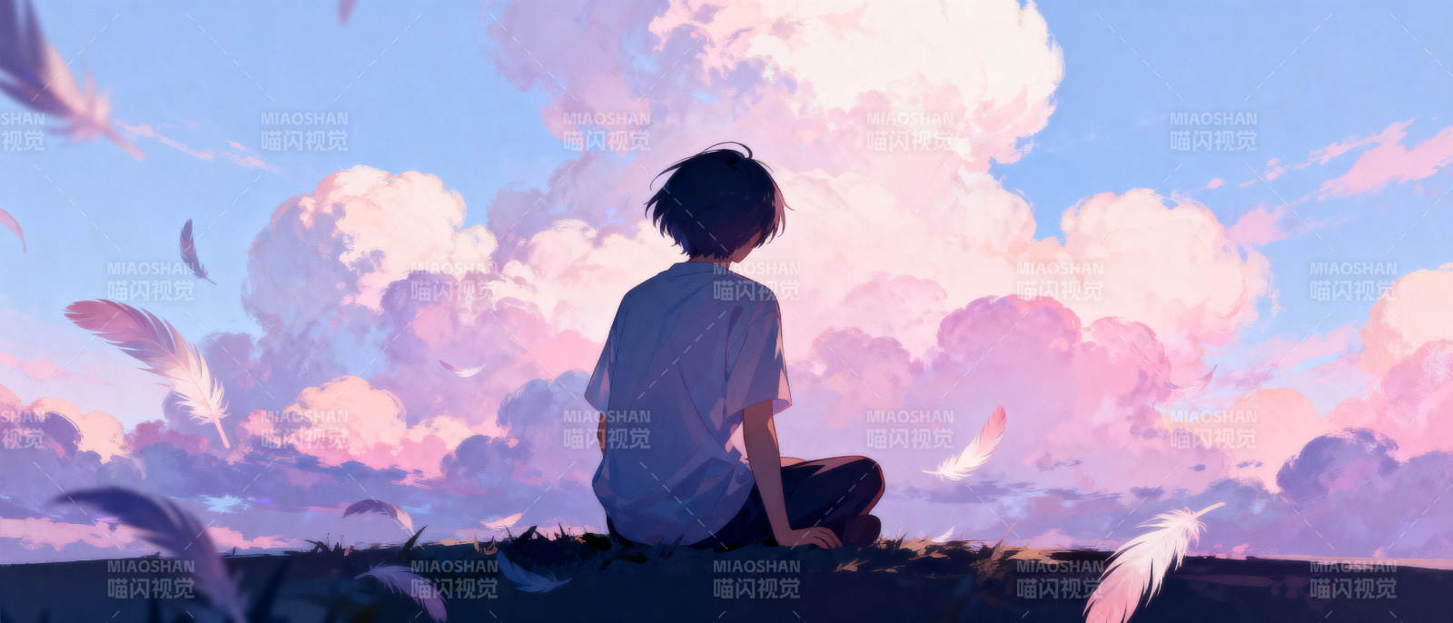 暮色中的静思图片