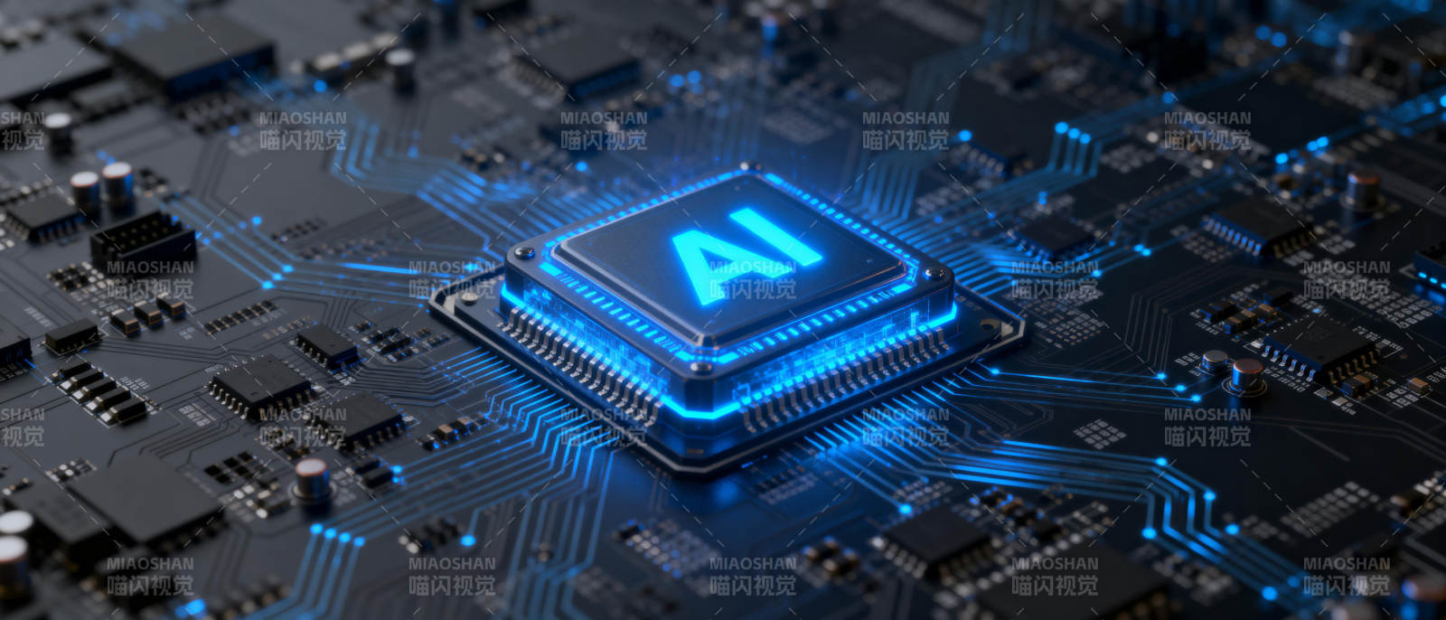 AI芯片科技感十足图片