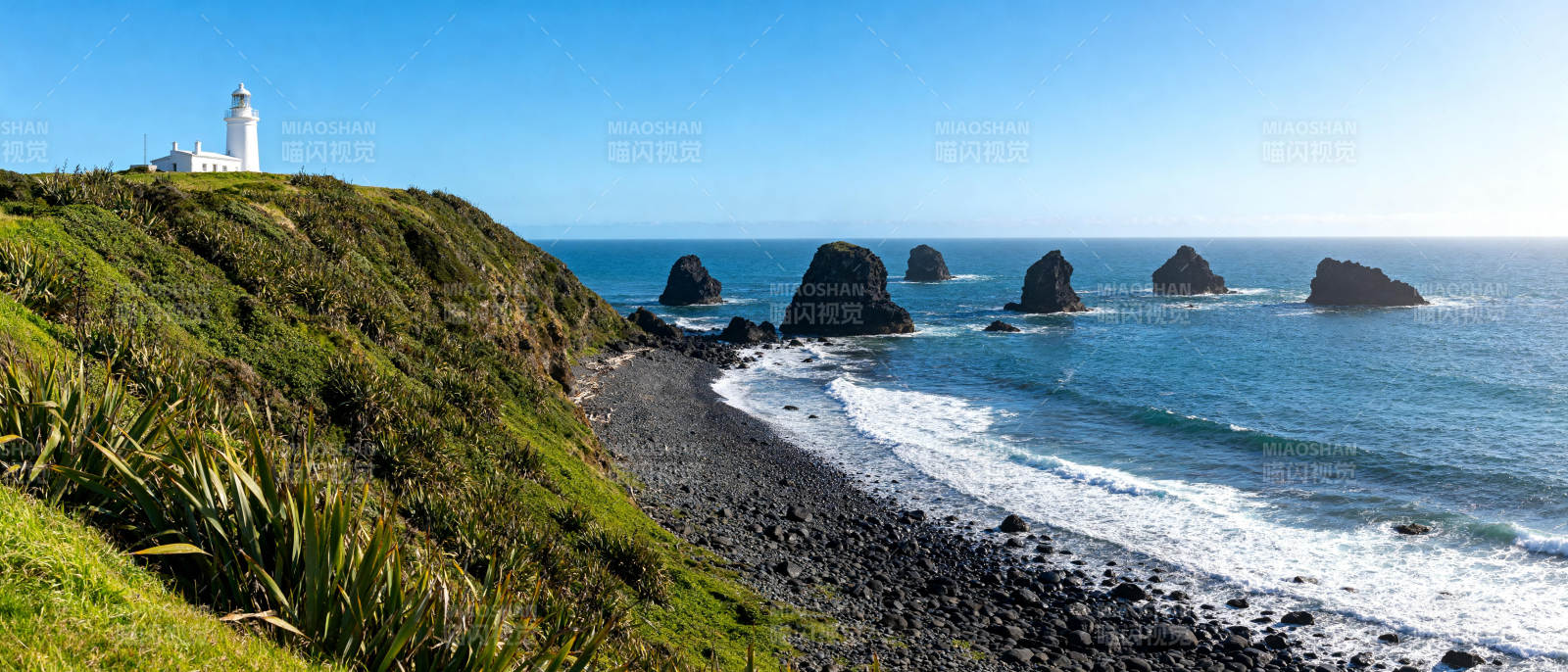 灯塔海岸风光图片