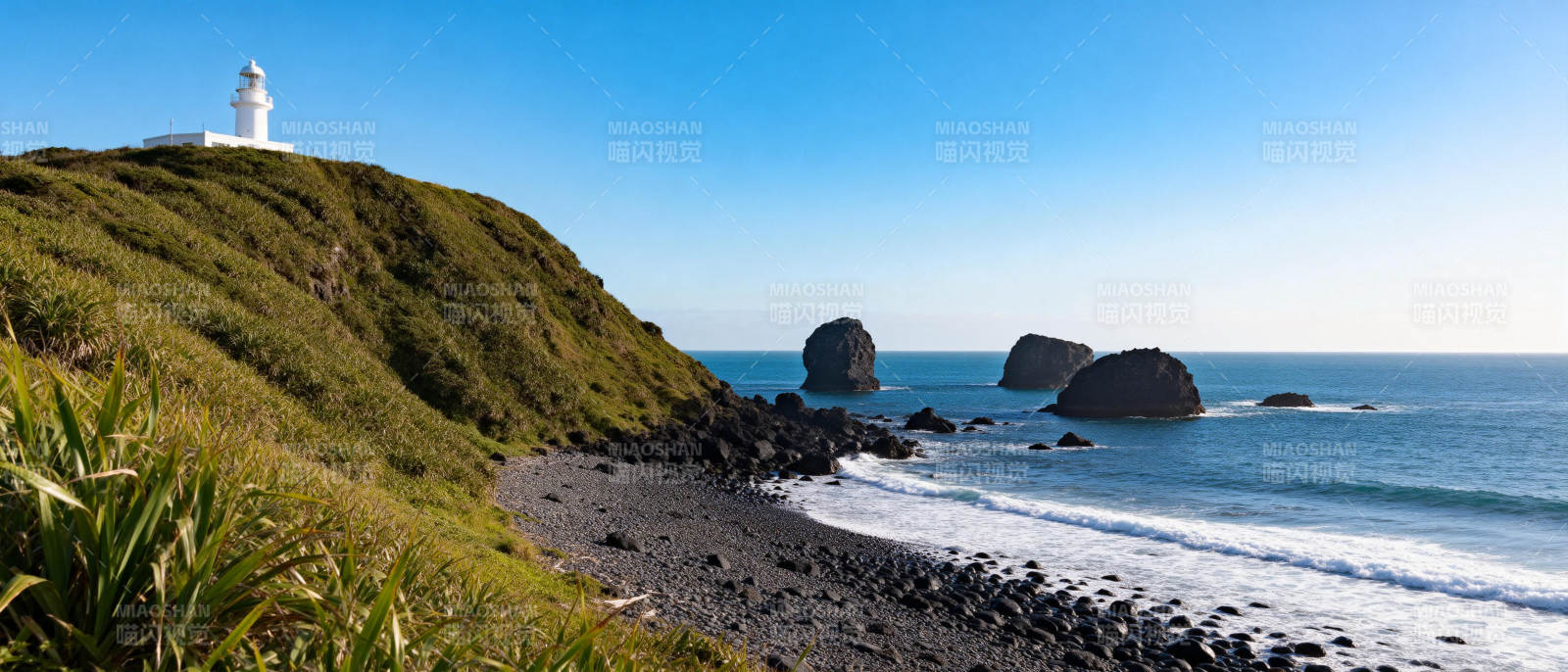 灯塔海岸风光图片