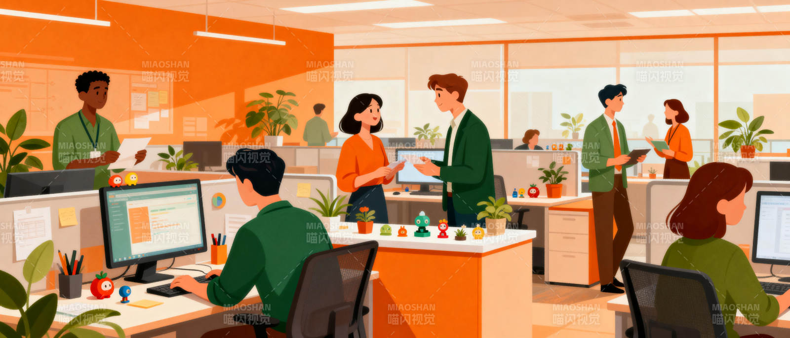 活力办公新风尚图片