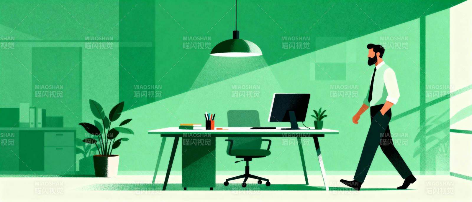 现代办公场景图片