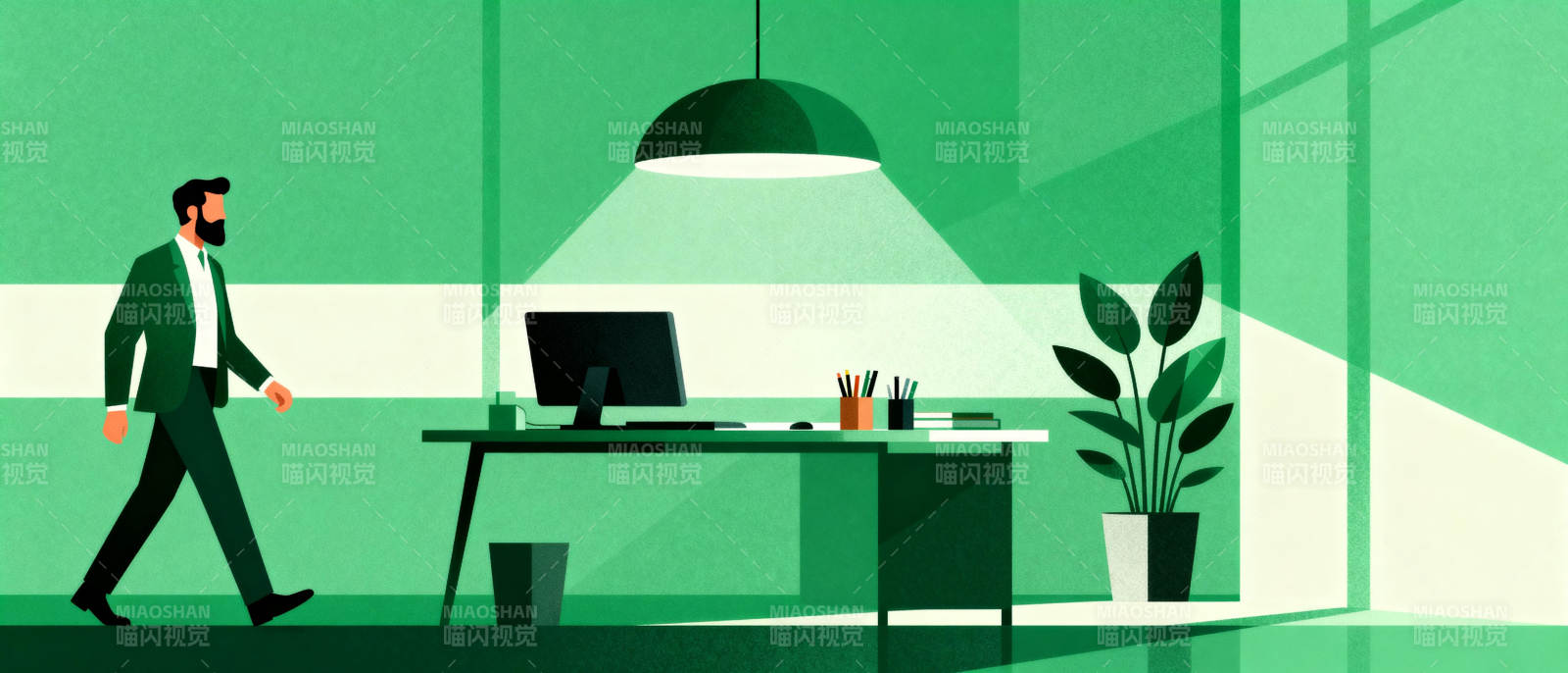 办公室里的男人图片