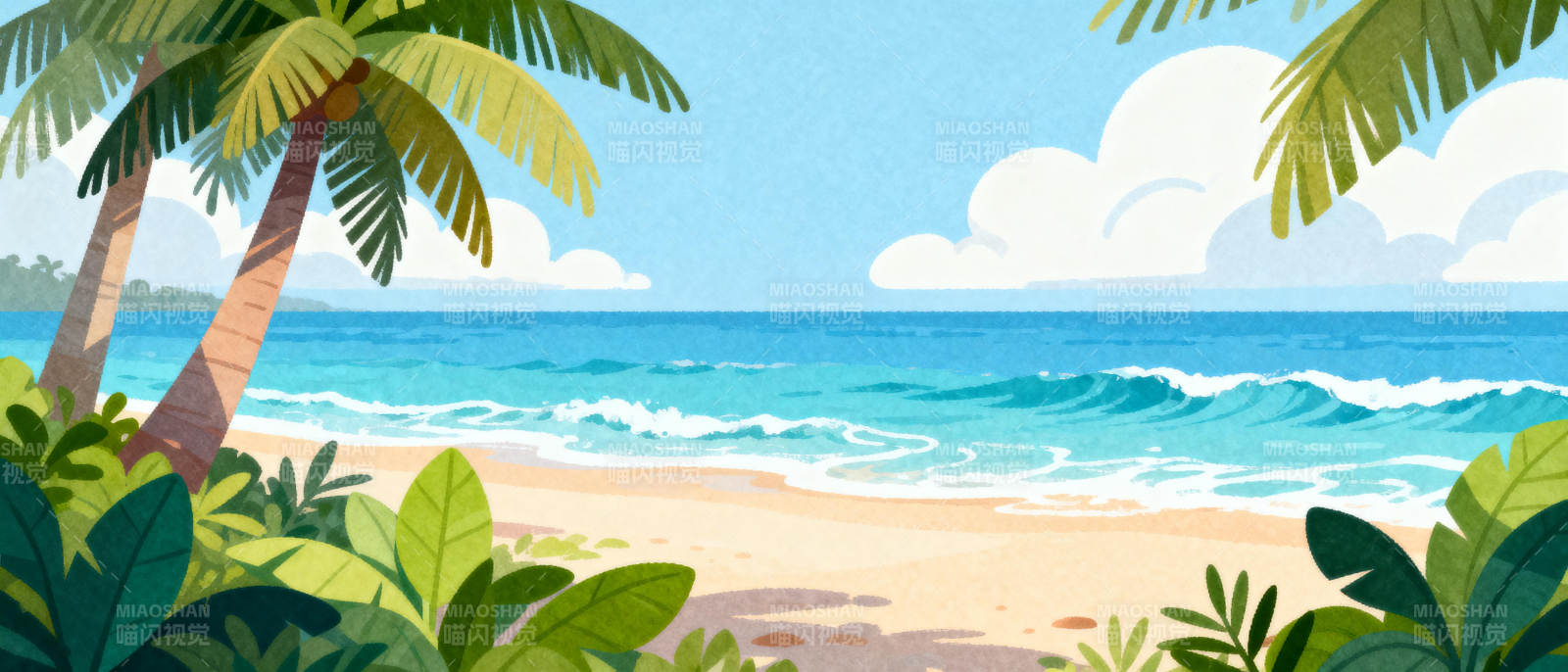 热带海滩风光图片