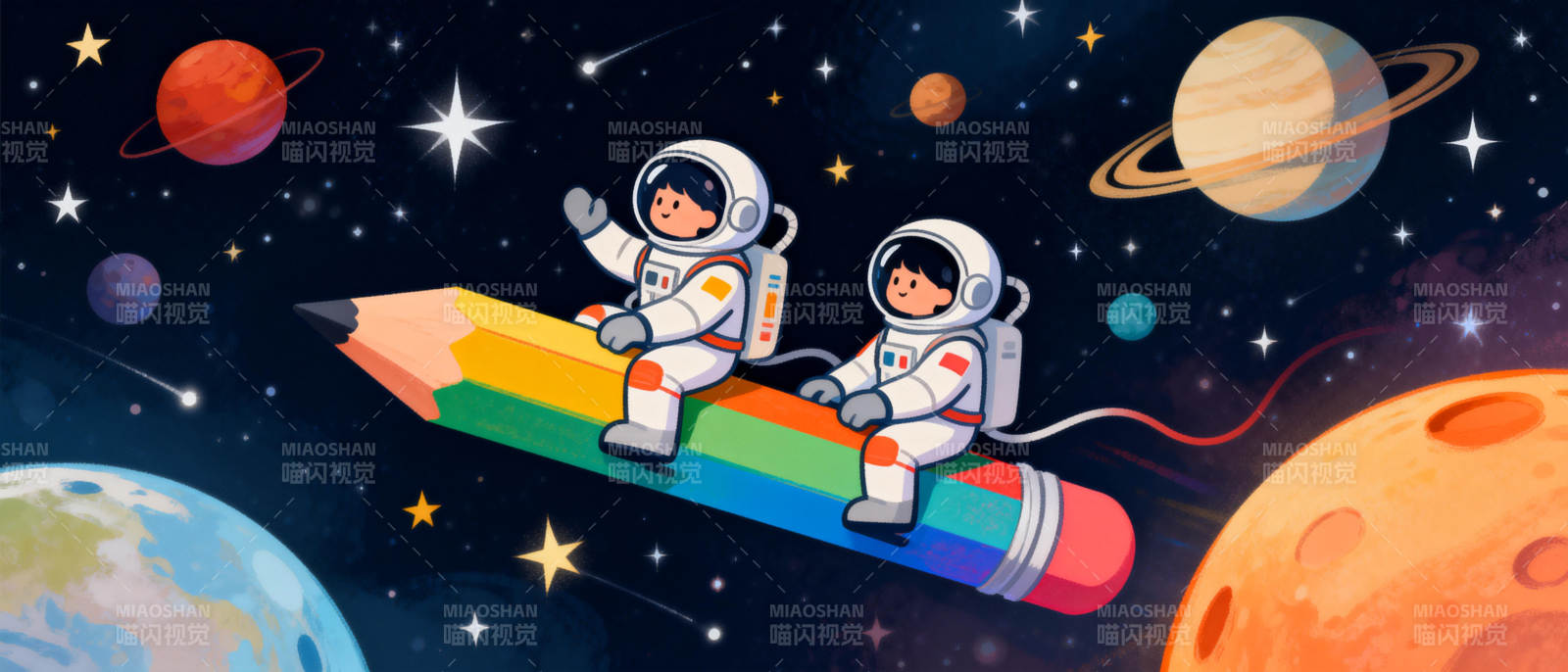 太空笔上飞图片