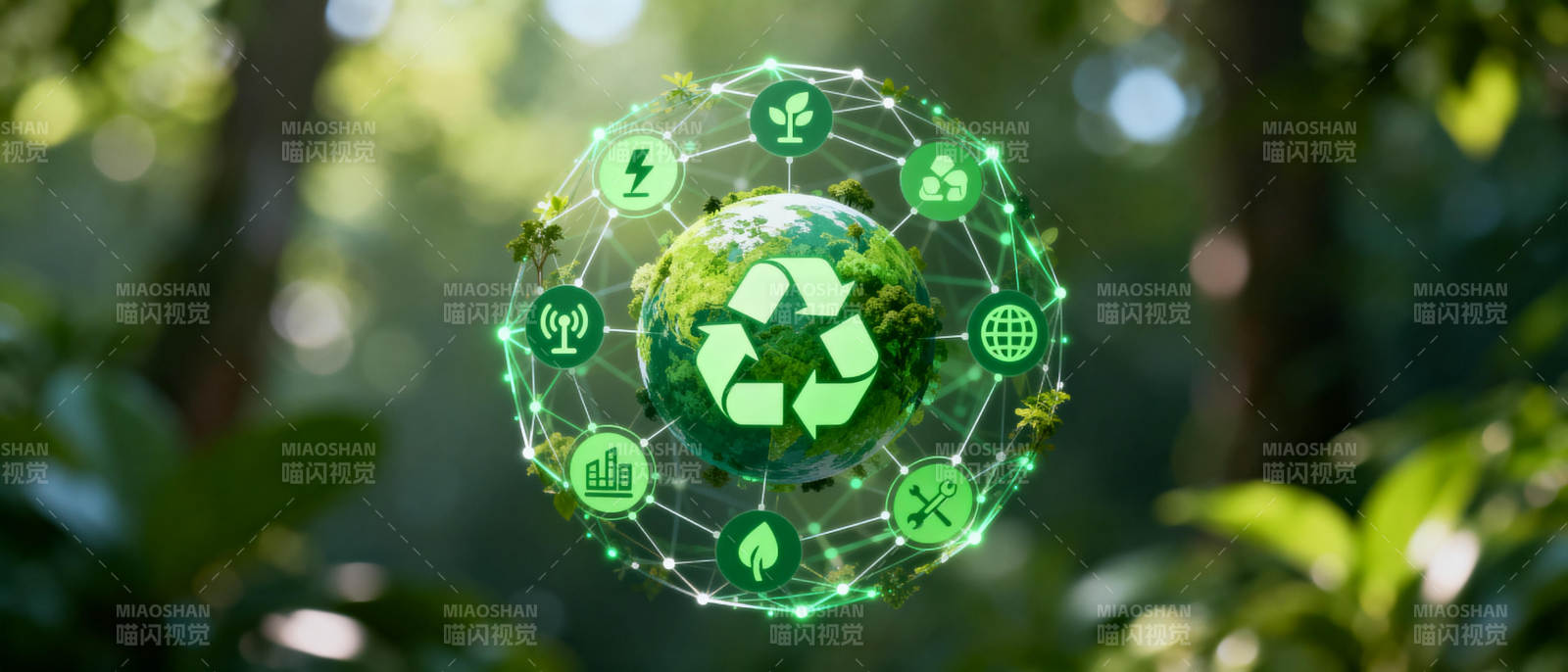 绿色生态循环图片