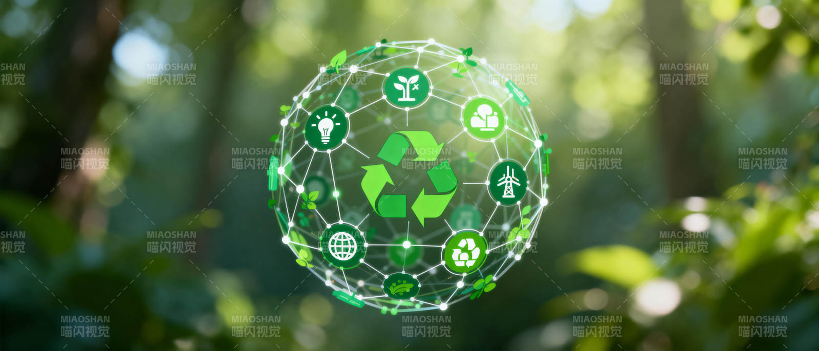 绿色生态循环图片