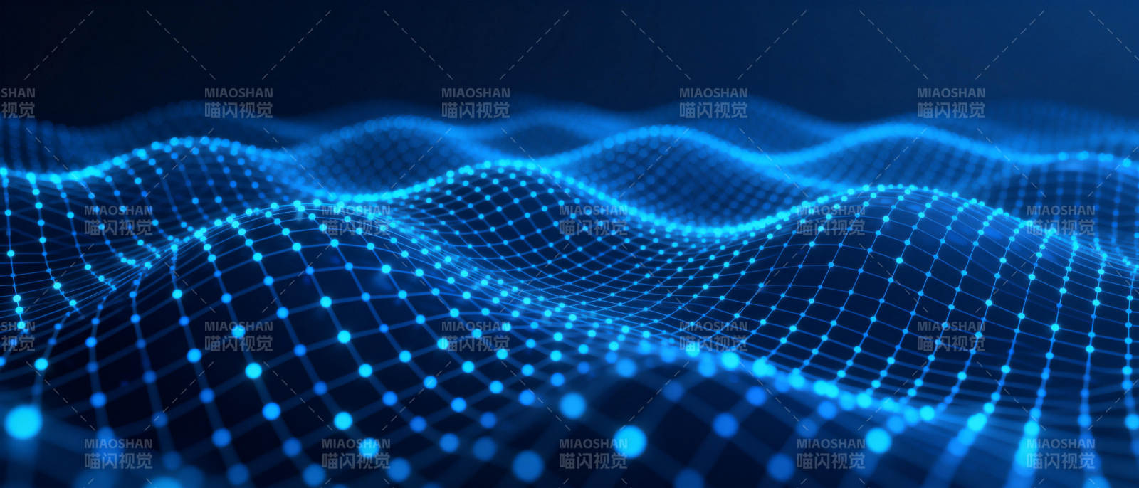 蓝色波浪科技背景图片