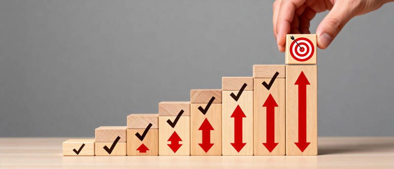 步步高升 目标达成图片