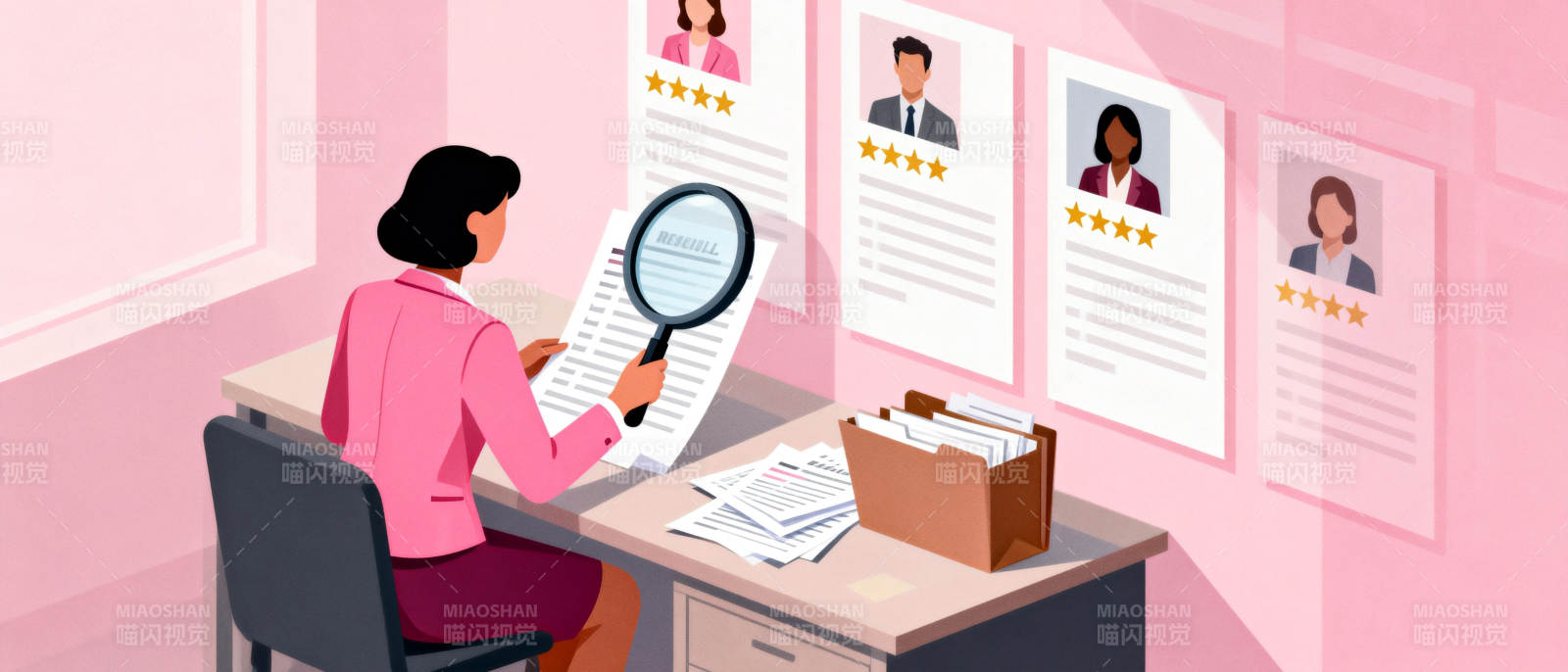 简历筛选现场图片