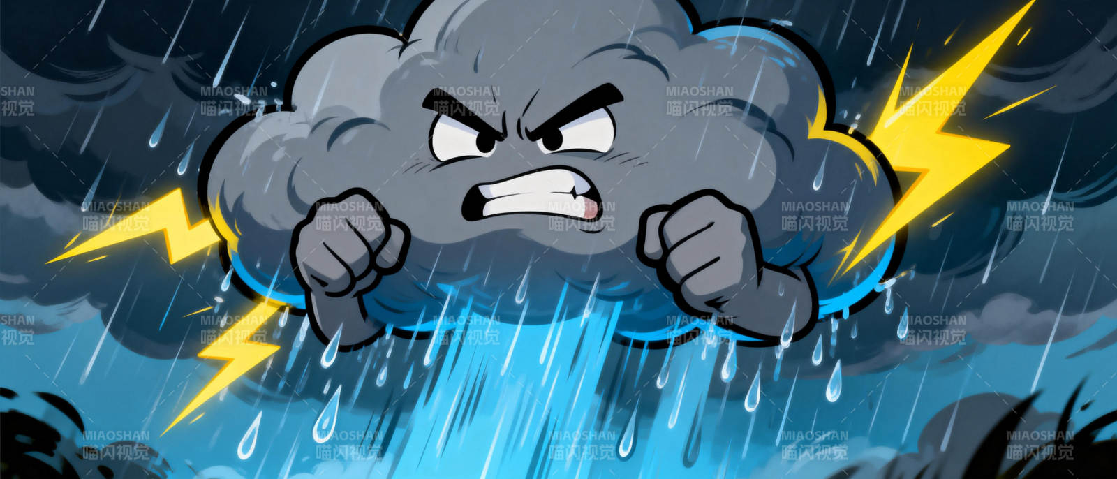 暴怒的雷云图片