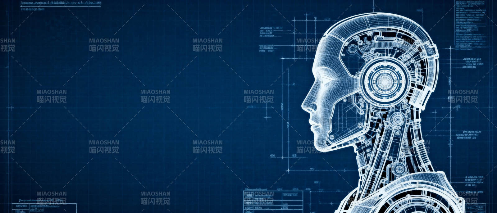 机械头颅设计图图片