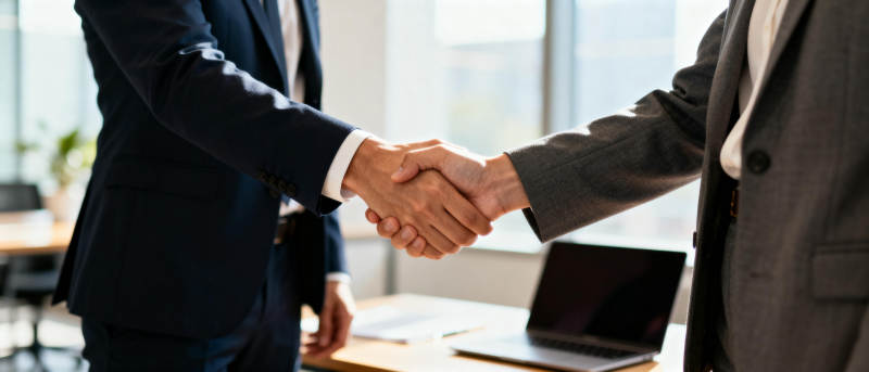 商务握手合作图片