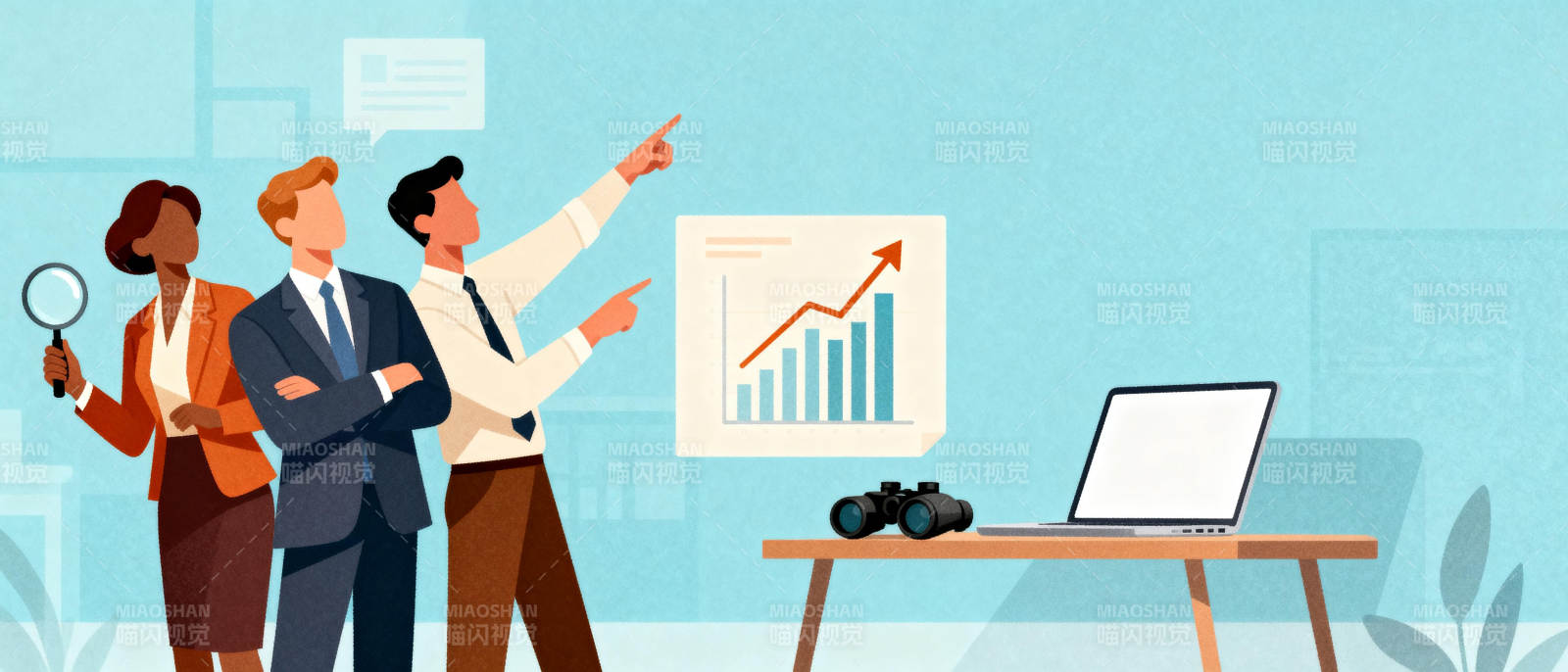 团队分析增长趋势图片