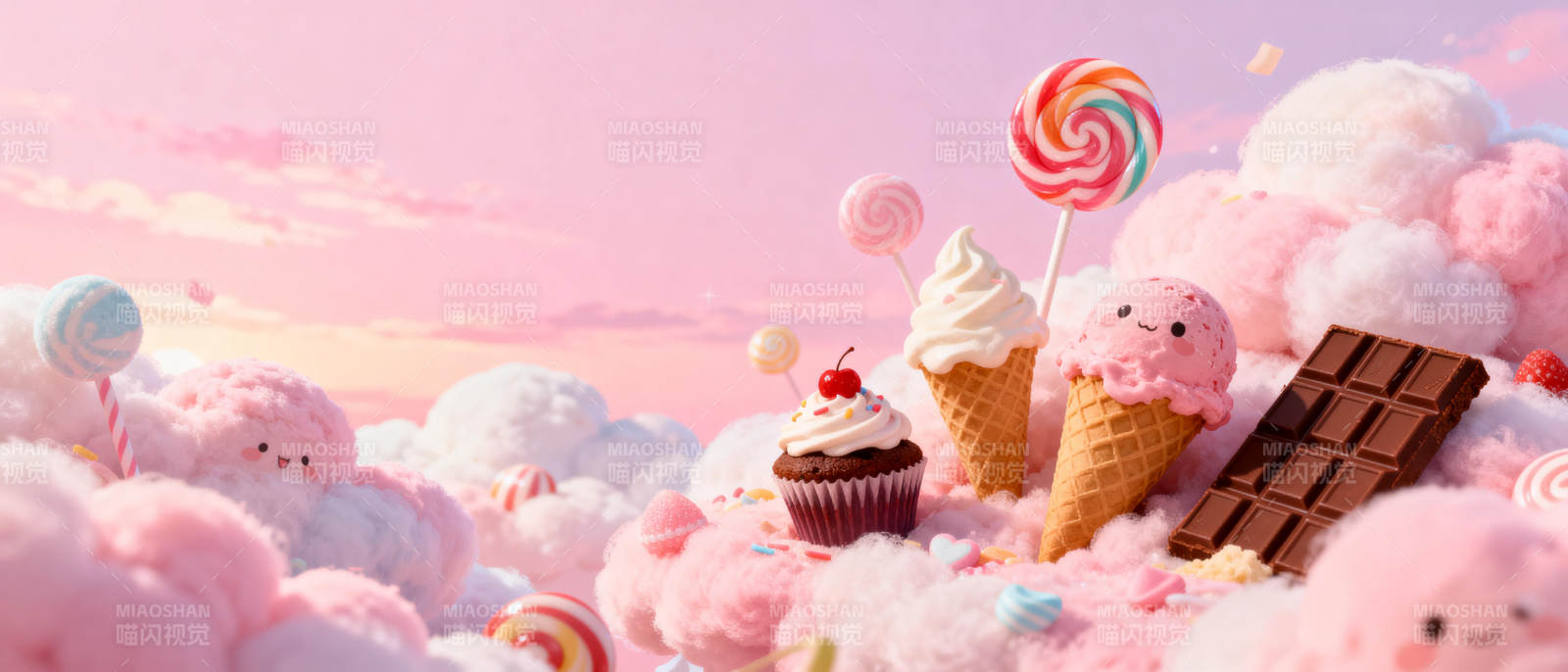 梦幻糖果云海图片