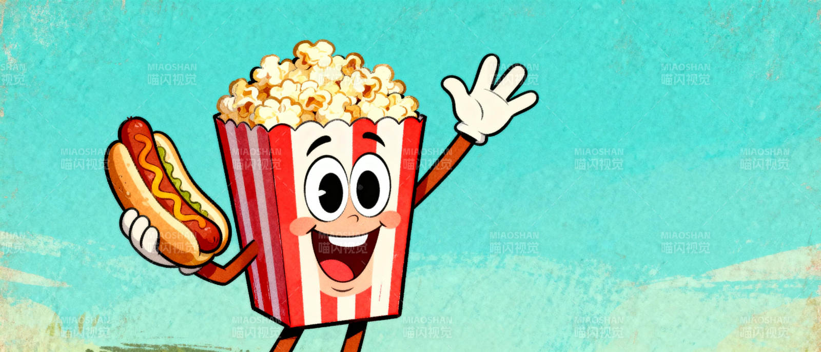 爆米花与热狗的欢乐图片