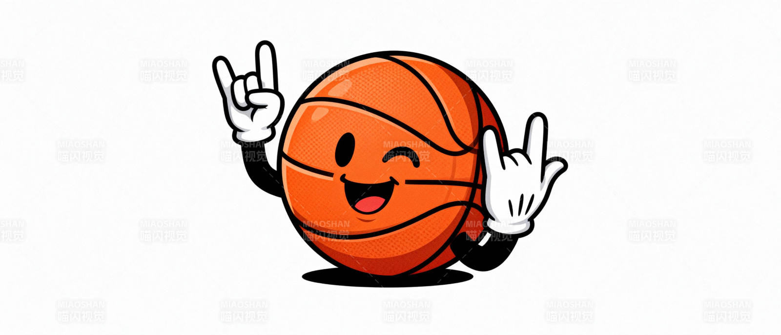 篮球摇滚手势图片