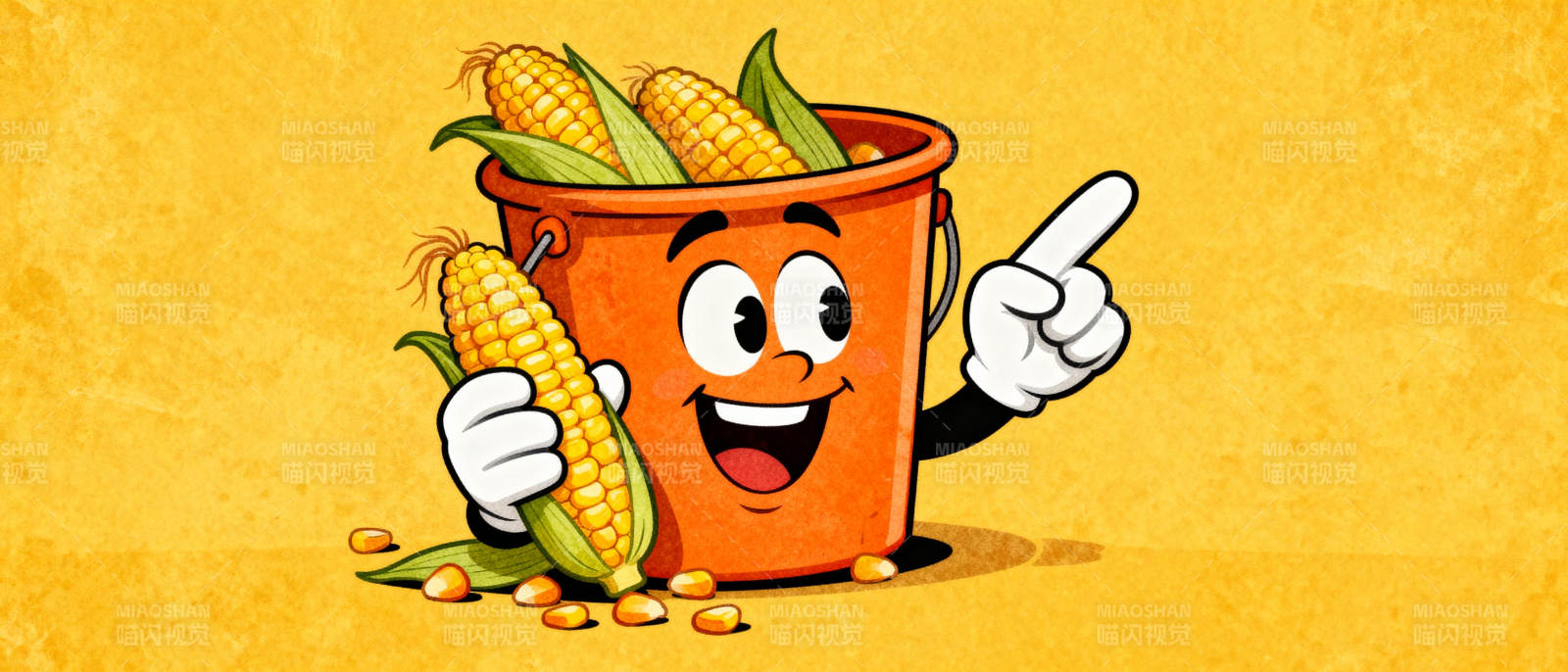 玉米桶指路图片