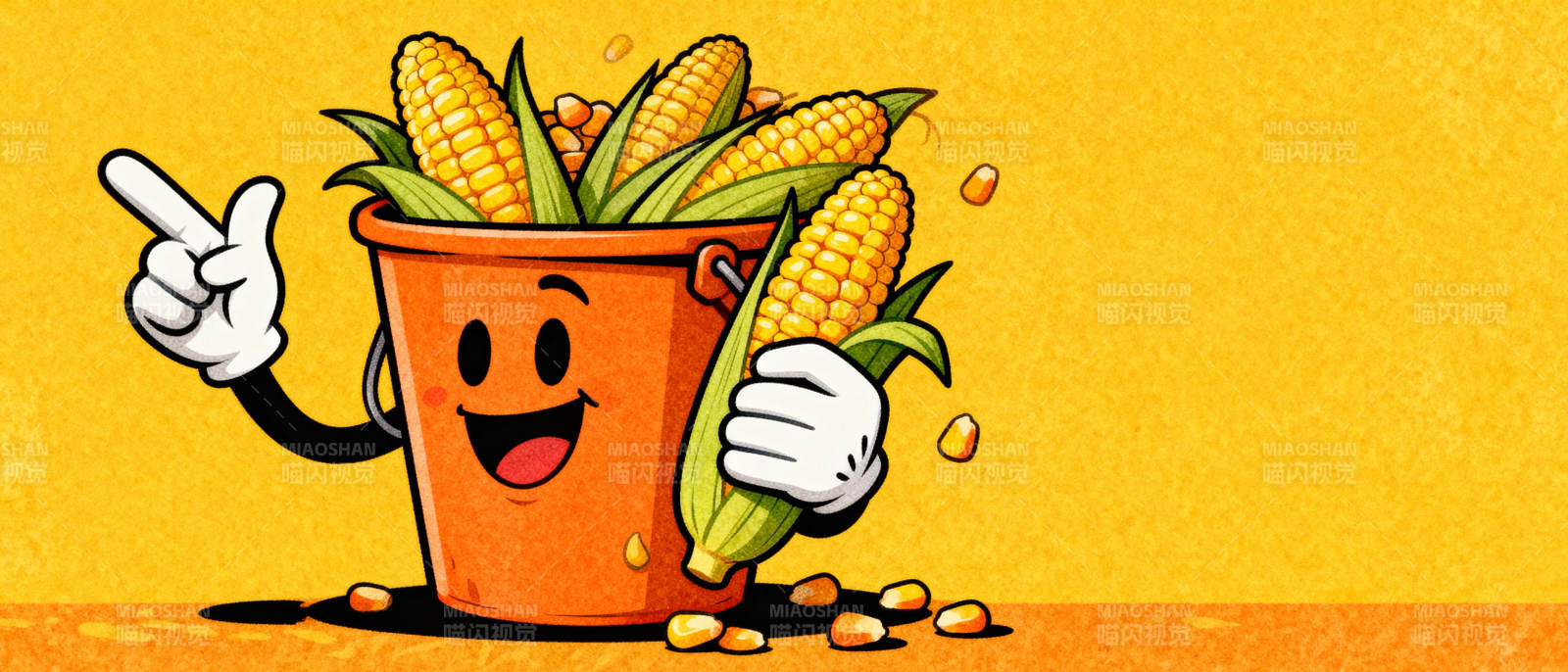 玉米桶的欢乐时刻图片