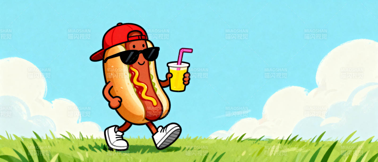 热狗侠畅饮前行图片