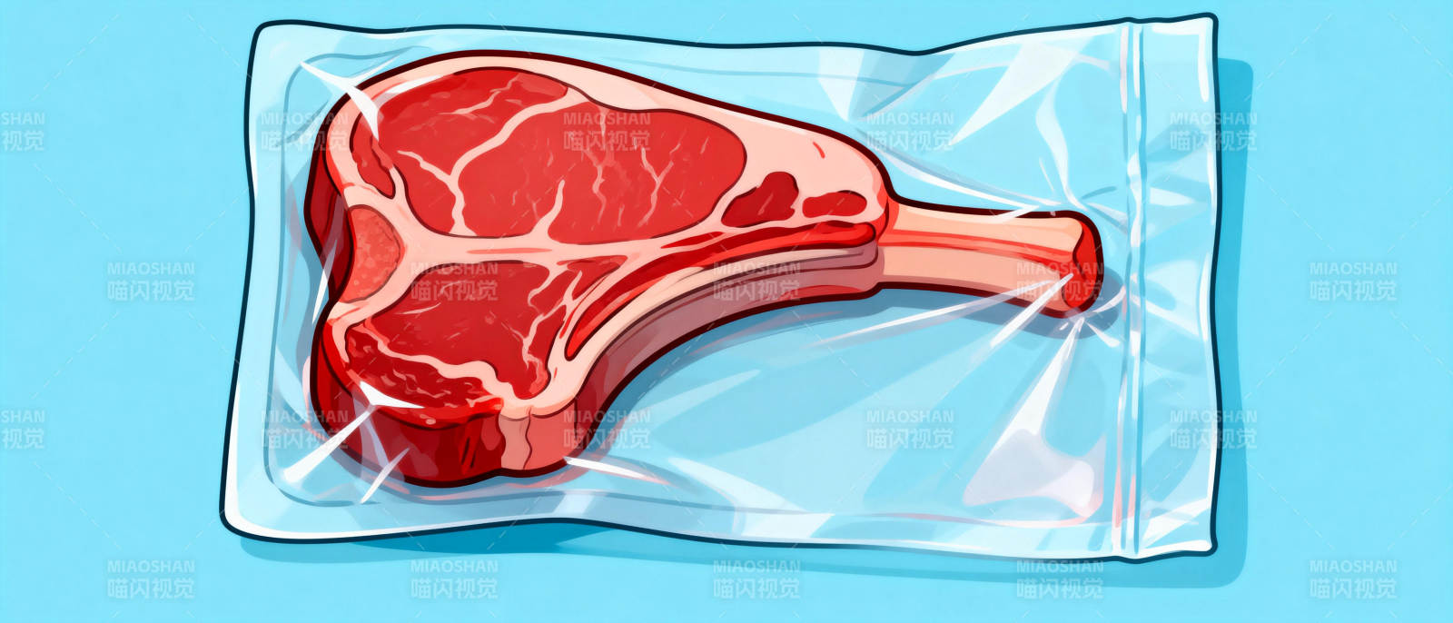 真空包装牛排图片