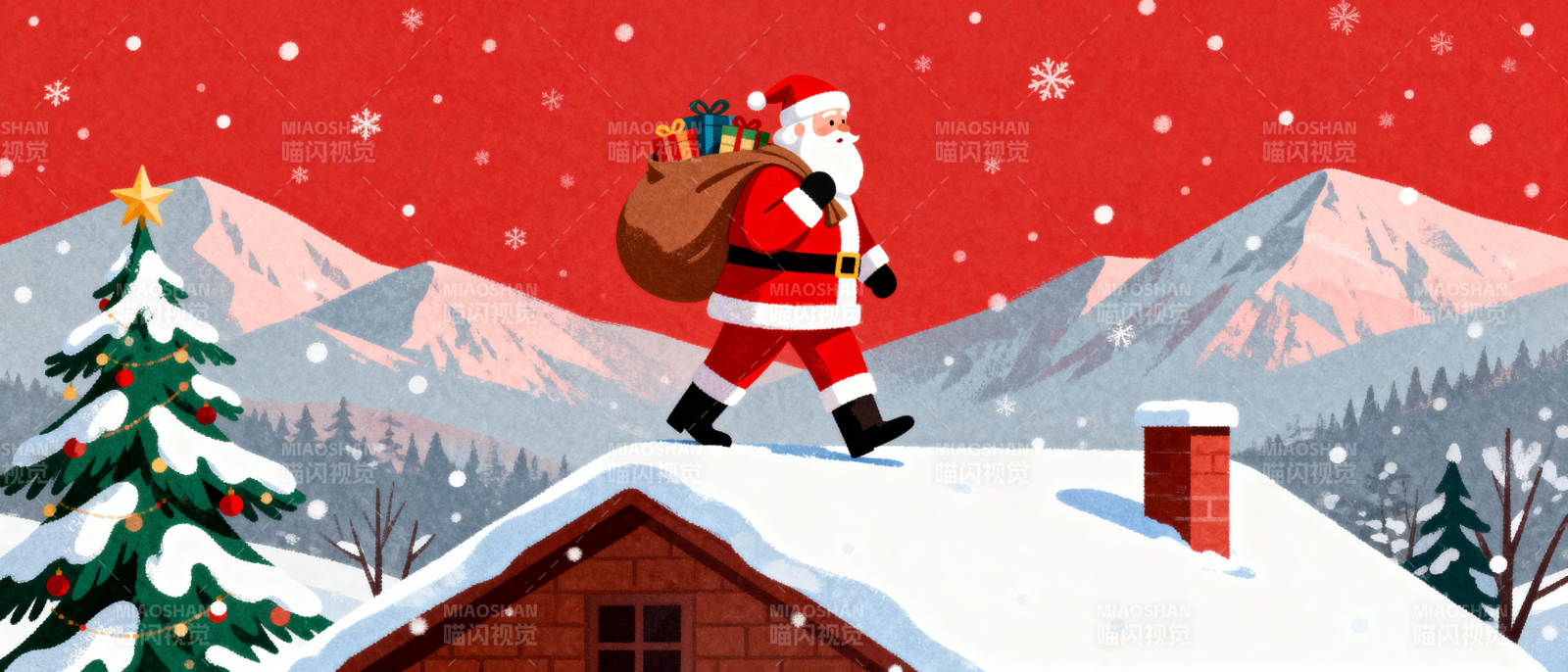 圣诞老人送礼记图片