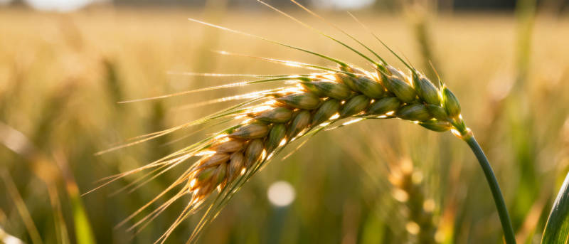 金穗迎风摇曳图片