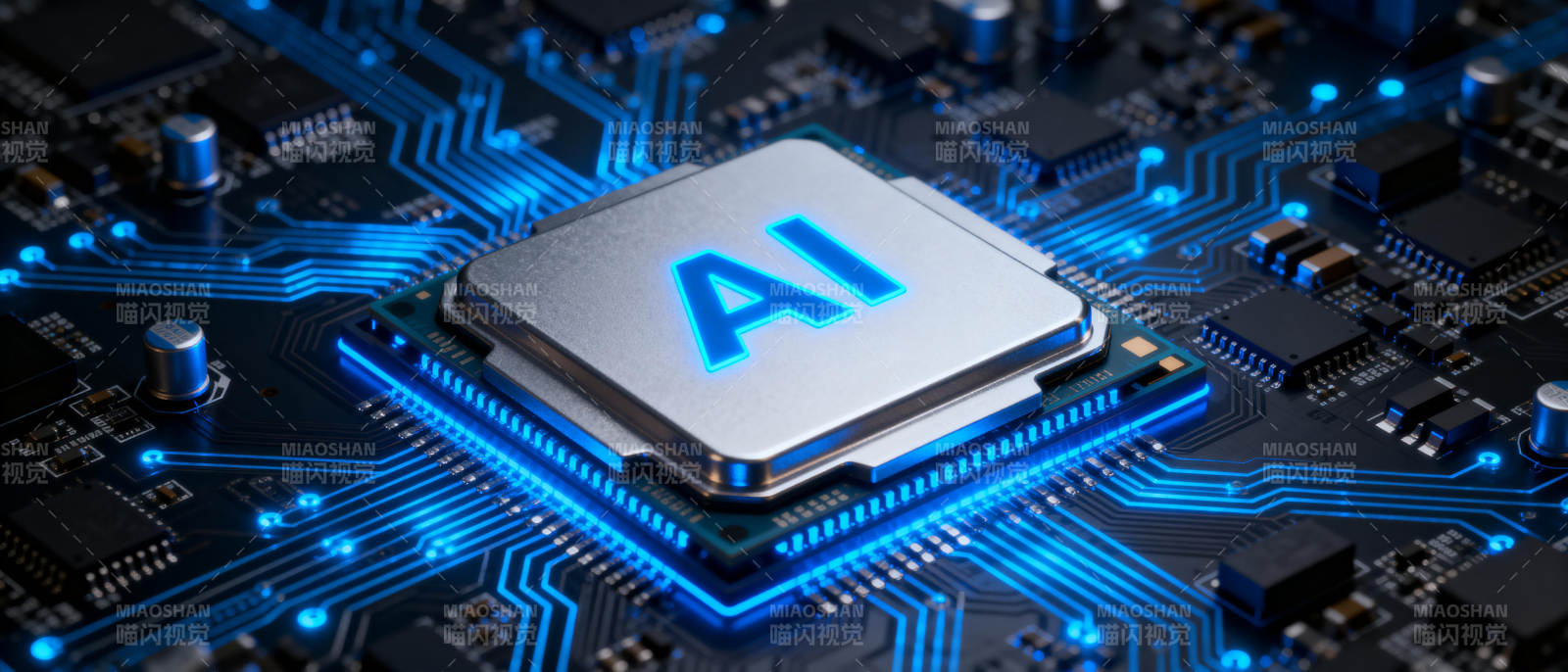 AI芯片科技感十足图片