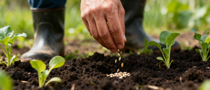 亲手种下希望图片