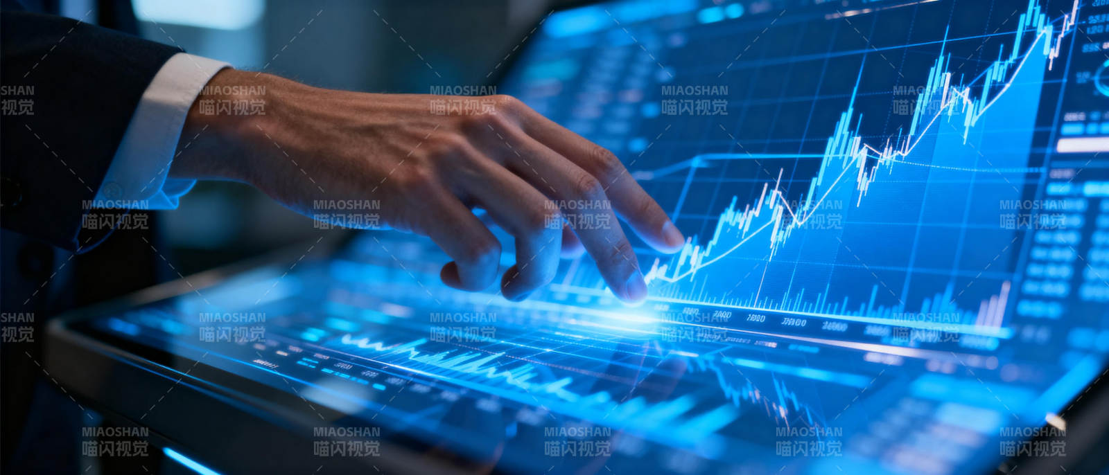 金融数据触控分析图片
