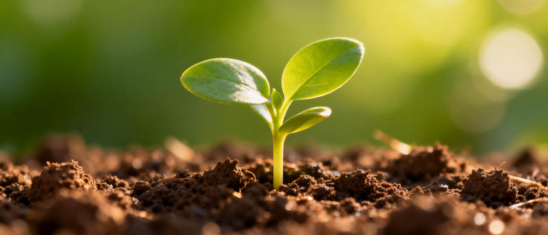 嫩芽破土而出图片